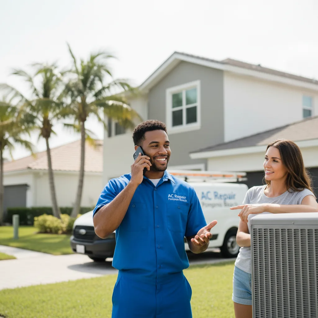 AC Repair Pompano Beach customer support in North Liberty